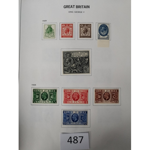 487 - GB MISC.  Collection in printed album + a few leaves  mixed condition  value in QV-KGV incl. a poor ... 