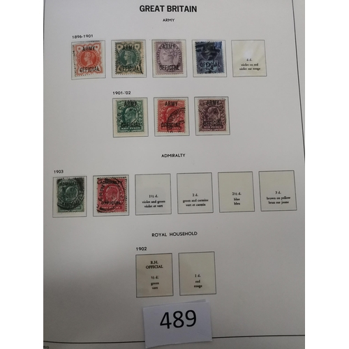 489 - GB MISC.  1840-1970 collection in Davo album  very mixed condition with most of the high values havi... 