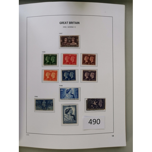 490 - GB MISC.  Collection to 1970 in boxed SG printed album  very mixed condition  incl. QV Embossed set ... 