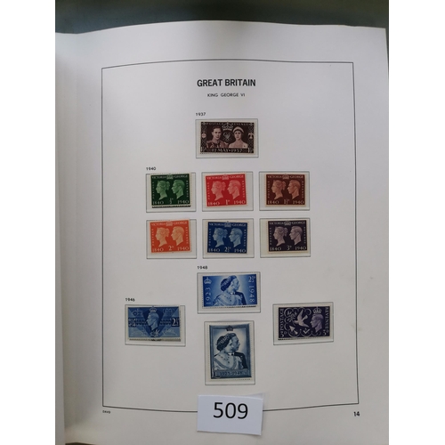 509 - GB MISC.  1902-1970 collection in printed album  incl. KEVII and KGV to 10/- used  KGVI M vals to £1... 