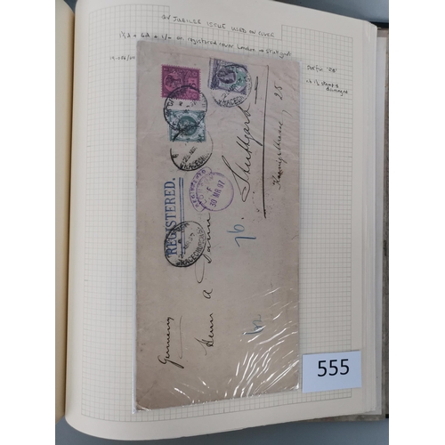 555 - QV.  Mainly used collection of Surface Printed with range of plate number issues incl. some duplicat... 