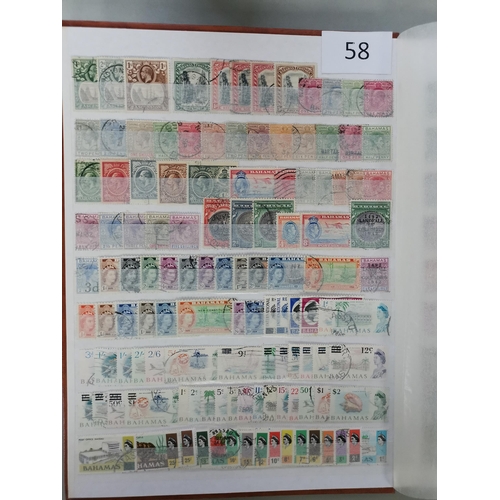 58 - MIXED WORLD.  A used collection of BC QV to early QE period neatly laid out in stockbook including s... 