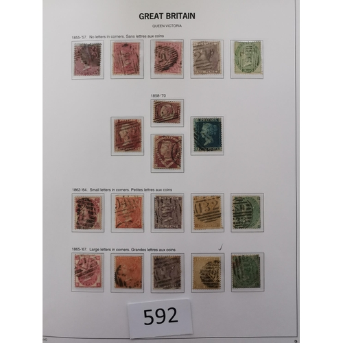 592 - QV.  1840-1900 collection on printed leaves ex Davo album  varied condition  but with every space fi... 