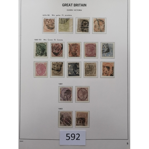 592 - QV.  1840-1900 collection on printed leaves ex Davo album  varied condition  but with every space fi... 