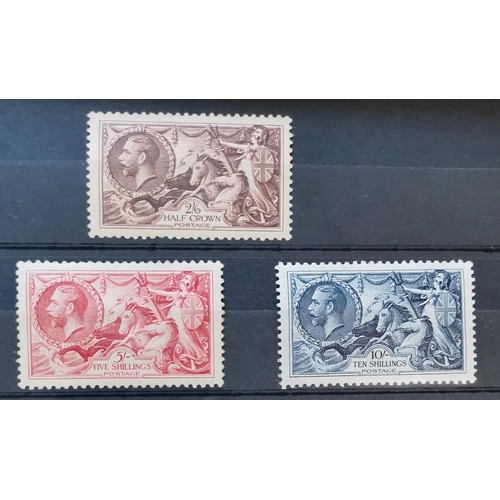 669 - KG V.  1934 2/6 to 10/- M  even gum toning.  SG450-2. (3)