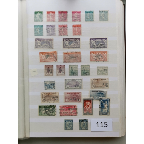 115 - ***VIDEO AVAILABLE*** FRANCE.  1849-1970 collection in large stockbook  early issues used in mixed c... 