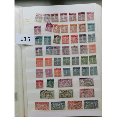 115 - ***VIDEO AVAILABLE*** FRANCE.  1849-1970 collection in large stockbook  early issues used in mixed c... 