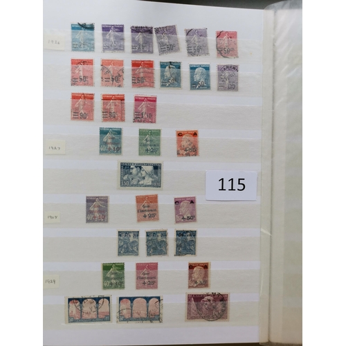 115 - ***VIDEO AVAILABLE*** FRANCE.  1849-1970 collection in large stockbook  early issues used in mixed c... 