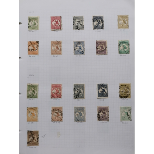 240 - AUSTRALIA.  OFFICIALS. A used collection incl. 1913 large OS to 1/-  1914 to 2/-  1915 vals to 5/-  ... 