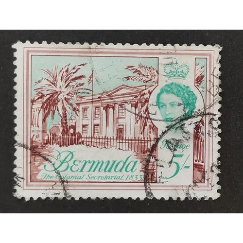 256 - BERMUDA.  1962 5/- with inv. wmk good used. SG177w. Cat. £325. (1)