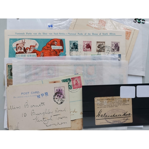 26 - MIXED WORLD.  BRITISH AFRICA POSTAL HISTORY.  Interesting range of covers/cards with Boer War incl. ... 