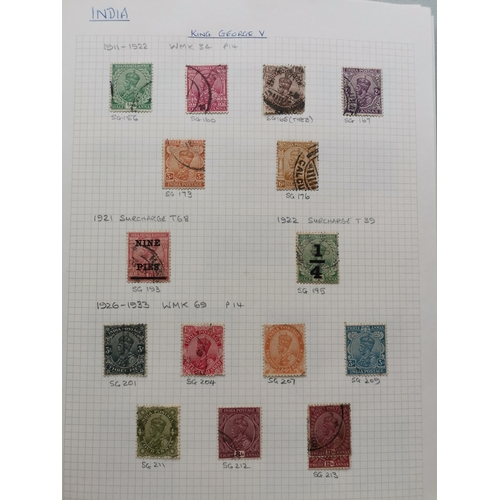 33 - MIXED WORLD.  BC QV-KGVI collection on leaves  mixed condition  main value in M with India incl. 192... 