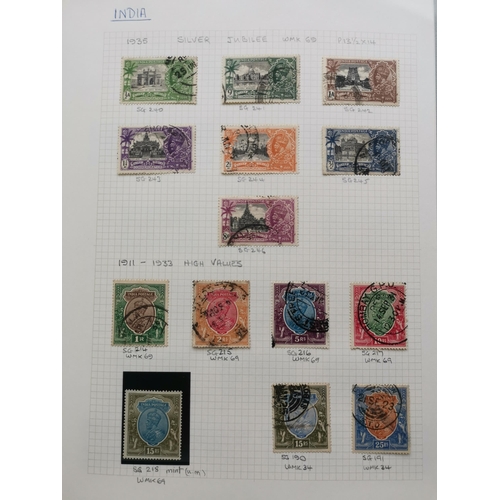 33 - MIXED WORLD.  BC QV-KGVI collection on leaves  mixed condition  main value in M with India incl. 192... 