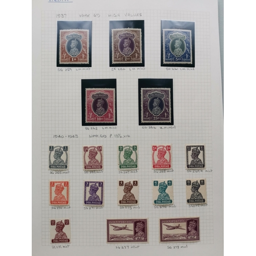 33 - MIXED WORLD.  BC QV-KGVI collection on leaves  mixed condition  main value in M with India incl. 192... 