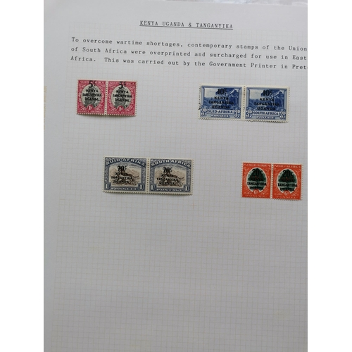 334 - KENYA, UGANDA AND TANGANYIKA.  KGVI M collection with defins to £1 (all 3 perfs)  incl. quite compre... 