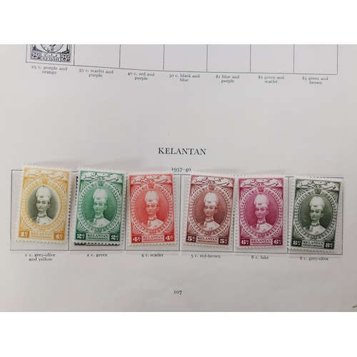 342 - MALAYSIA.  KGVI M sets on leaves with Kelantan 1937-40 to $1  R.S.W  1951-2 (no 30c)  Johore 1949-58... 