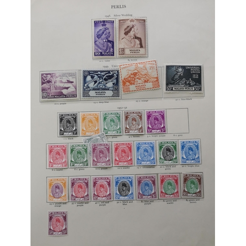 342 - MALAYSIA.  KGVI M sets on leaves with Kelantan 1937-40 to $1  R.S.W  1951-2 (no 30c)  Johore 1949-58... 