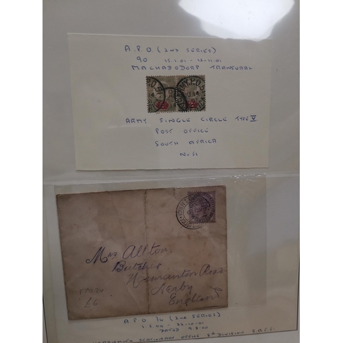 421 - ***VIDEO AVAILABLE*** SOUTH AFRICA.  BOER WAR POSTAL HISTORY. A fine collection of covers + a few on... 