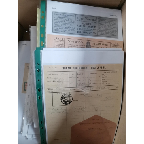 482 - ***VIDEO AVAILABLE*** SUDAN.  POSTAL HISTORY. A collection neatly displayed on leaves  strength in P... 