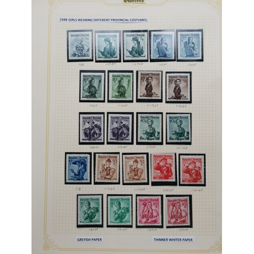 70 - AUSTRIA.  A collection of 1948-52 Costumes issues on leaves  to 10s. (2) incl. 90g x 2  1s claret x ... 