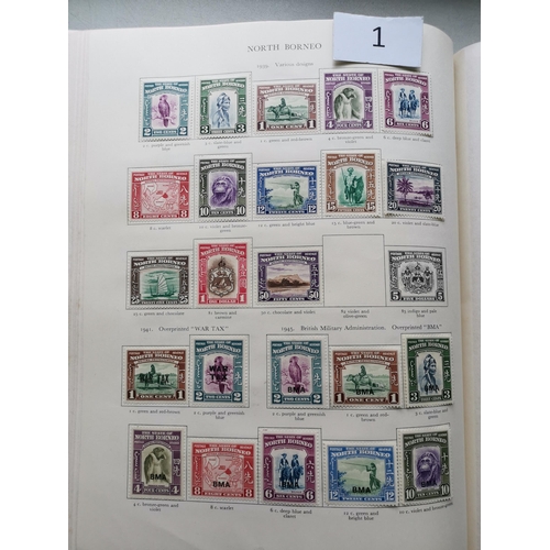 1 - MIXED WORLD.  KGVI M collection in green SG Crown album  incl. many defin. sets to top values. Cat. ... 