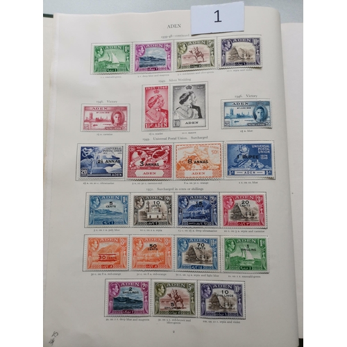 1 - MIXED WORLD.  KGVI M collection in green SG Crown album  incl. many defin. sets to top values. Cat. ... 