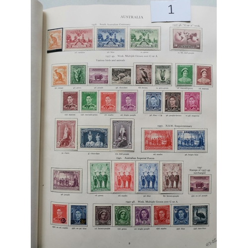 1 - MIXED WORLD.  KGVI M collection in green SG Crown album  incl. many defin. sets to top values. Cat. ... 