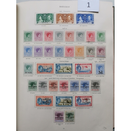 1 - MIXED WORLD.  KGVI M collection in green SG Crown album  incl. many defin. sets to top values. Cat. ... 