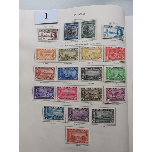 1 - MIXED WORLD.  KGVI M collection in green SG Crown album  incl. many defin. sets to top values. Cat. ... 