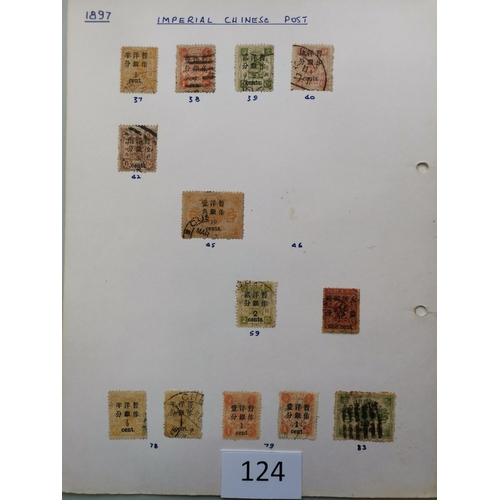 124 - CHINA.  Used collection of early issues with 1878-83 1c  3c (2) and 5c (1 x 3c FU  others with fault... 