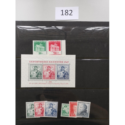 182 - GERMANY.  ALLIED OCCUPATION. UM collection incl. 1946 Numeral m/s's perf. and imperf.  1948-50 Build... 