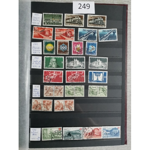 249 - SWITZERLAND.  Mainly used collection on stocksheets  1907-1951  much of interest with better Airs  t... 