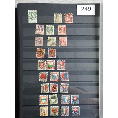 249 - SWITZERLAND.  Mainly used collection on stocksheets  1907-1951  much of interest with better Airs  t... 