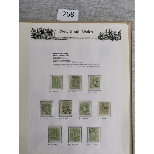 268 - ***VIDEO AVAILABLE*** AUSTRALIA.  AUSTRALIAN STATES. Mint and used collection in boxed 7 Seas printe... 