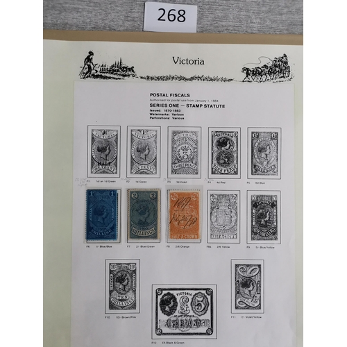 268 - ***VIDEO AVAILABLE*** AUSTRALIA.  AUSTRALIAN STATES. Mint and used collection in boxed 7 Seas printe... 