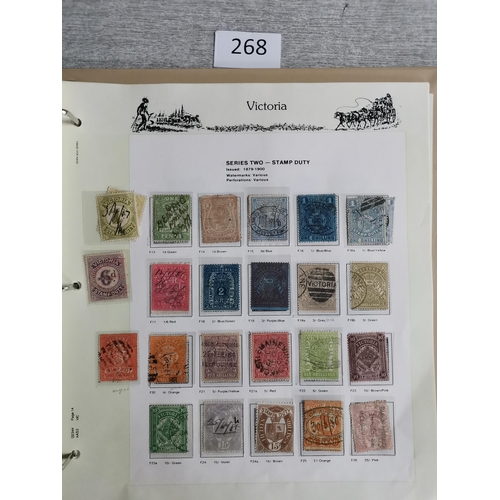 268 - ***VIDEO AVAILABLE*** AUSTRALIA.  AUSTRALIAN STATES. Mint and used collection in boxed 7 Seas printe... 