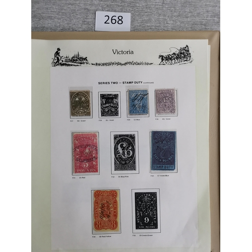 268 - ***VIDEO AVAILABLE*** AUSTRALIA.  AUSTRALIAN STATES. Mint and used collection in boxed 7 Seas printe... 