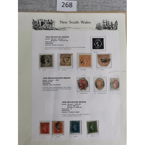 268 - ***VIDEO AVAILABLE*** AUSTRALIA.  AUSTRALIAN STATES. Mint and used collection in boxed 7 Seas printe... 