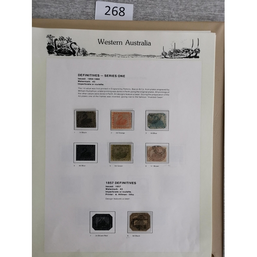 268 - ***VIDEO AVAILABLE*** AUSTRALIA.  AUSTRALIAN STATES. Mint and used collection in boxed 7 Seas printe... 