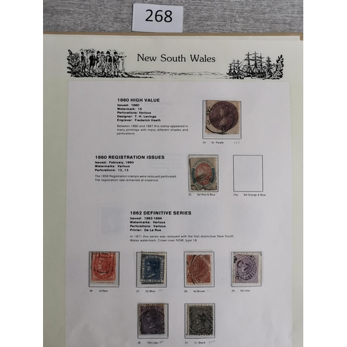 268 - ***VIDEO AVAILABLE*** AUSTRALIA.  AUSTRALIAN STATES. Mint and used collection in boxed 7 Seas printe... 