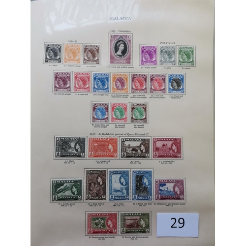 29 - MIXED WORLD.  1952 to 1966 M collection in New Age album  incl. Falklands Dependencies 1954 to £1  S... 