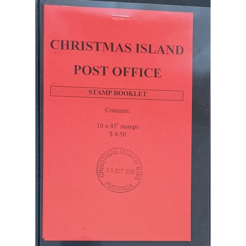 339 - AUSTRALIA.  CHRISTMAS IS. 1996 $4.50 booklet cancelled Christmas Is. (28 Oct 1996) on cover  stapled... 