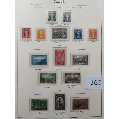 361 - CANADA.  M collection in boxed Lighthouse album  incl. 1893 50c blue  1897 Jubilee to $1  1897-98 to... 