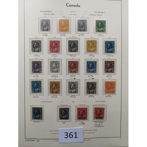 361 - CANADA.  M collection in boxed Lighthouse album  incl. 1893 50c blue  1897 Jubilee to $1  1897-98 to... 