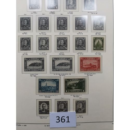 361 - CANADA.  M collection in boxed Lighthouse album  incl. 1893 50c blue  1897 Jubilee to $1  1897-98 to... 