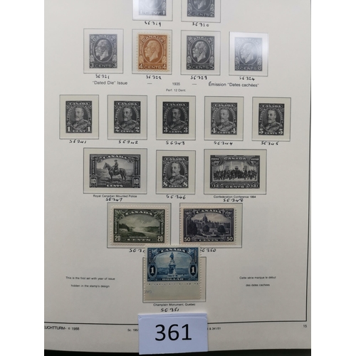 361 - CANADA.  M collection in boxed Lighthouse album  incl. 1893 50c blue  1897 Jubilee to $1  1897-98 to... 