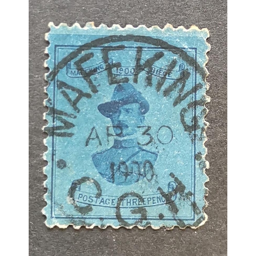 377 - CAPE OF GOOD HOPE.  MAFEKING. 1900 Baden Powell 3d deep blue sound used. SG20. (1)