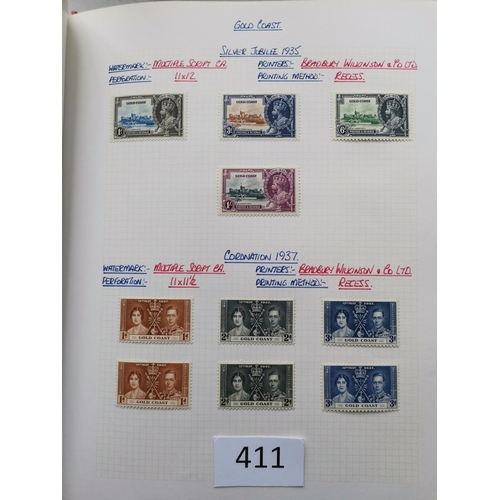 411 - GOLD COAST.  1884-1994 M collection in 2 volumes with 1884-91  vals to 2/-  shades  1902 2d and 5/- ... 