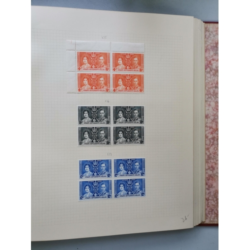 429 - MALAYSIA.  A collection of M blocks of 4 in album  QV to c. early 1940's period (101 blocks)  streng... 