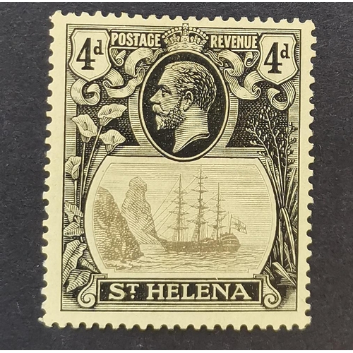 487 - ST HELENA.  1922-37 4d with 